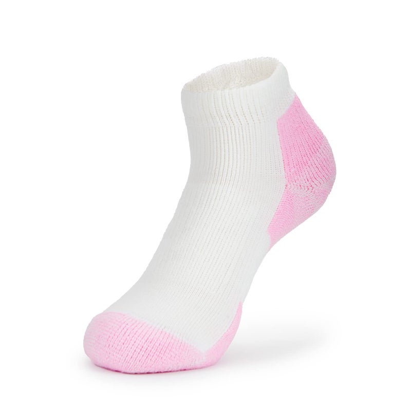 Thorlos Women's DWMXW Walking Thick Padded Ankle Sock, Pink (3 Pack), Large - Image 2